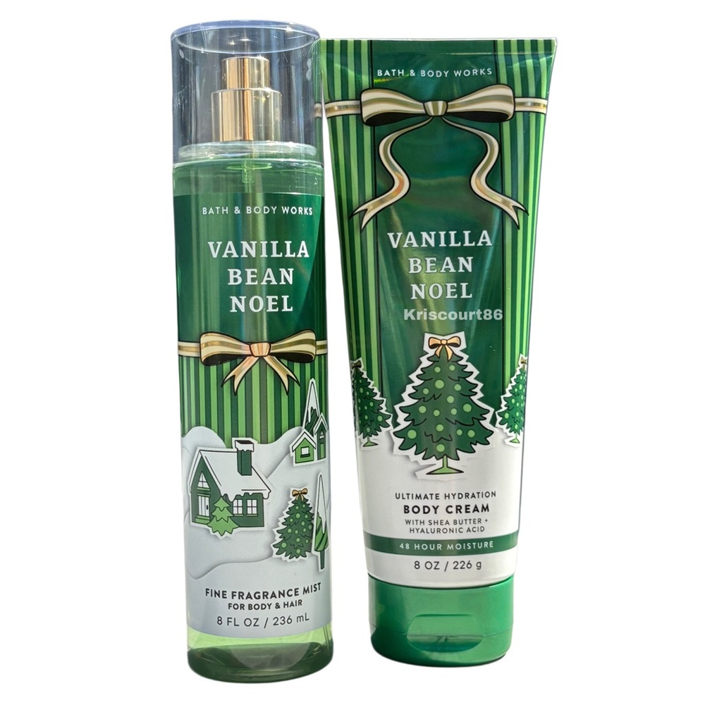 BBW Vanilla Bean Noel 2PC FULL-SIZE SET NEW - Picture 3 of 15